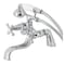 Kingston Brass KS227C Deck Mount Clawfoot Tub Faucet with Hand Shower, Polished Chrome KS227C - alternate 1